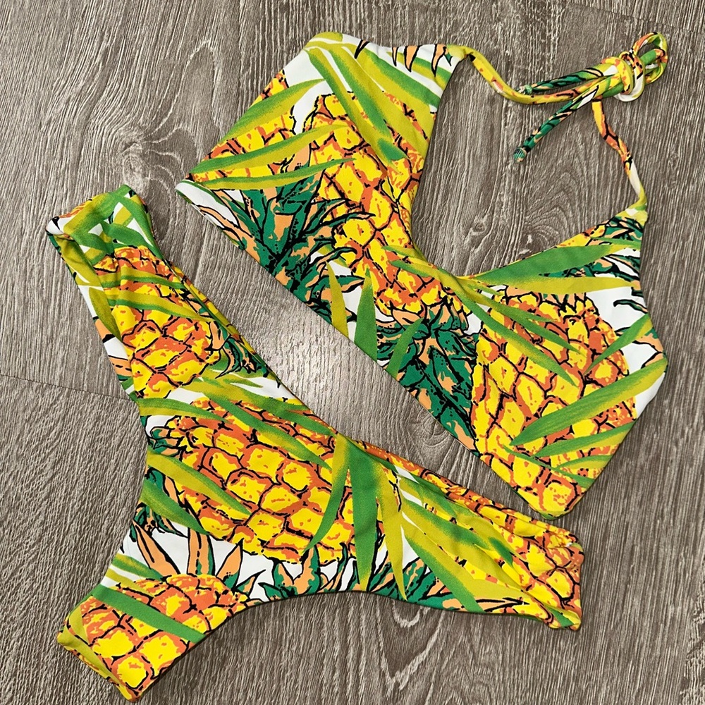 Tropical Pineapple Midori bikini Set XL
